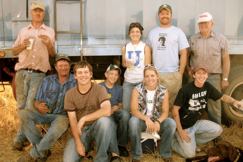 An oldie but a goodie: The harvest crew, minus a few